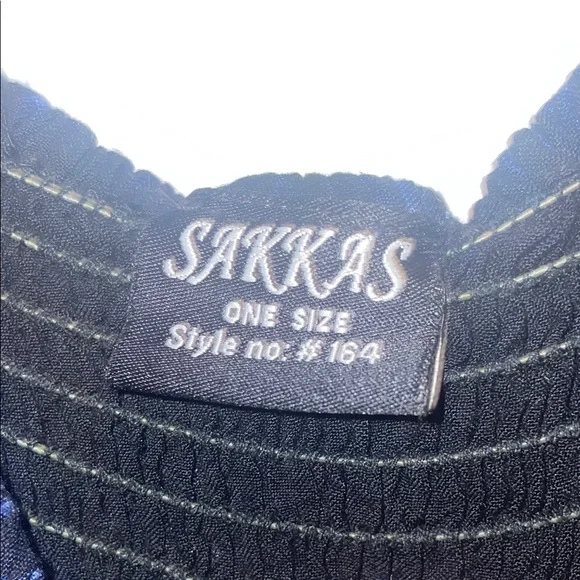 Sakkas Blue and Black Floral Dress - Picture 5 of 10